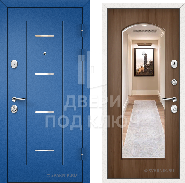 Входная дверь с зеркалом для квартиры ДПК-10300