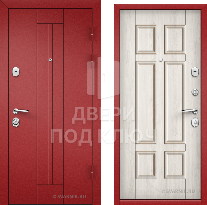 Входная дверь с замками Kale на дачу ДПК-6834