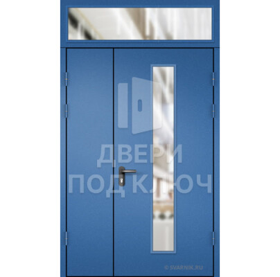 Дверь противопожарная с порошковым напылением и МДФ ДПК-14869